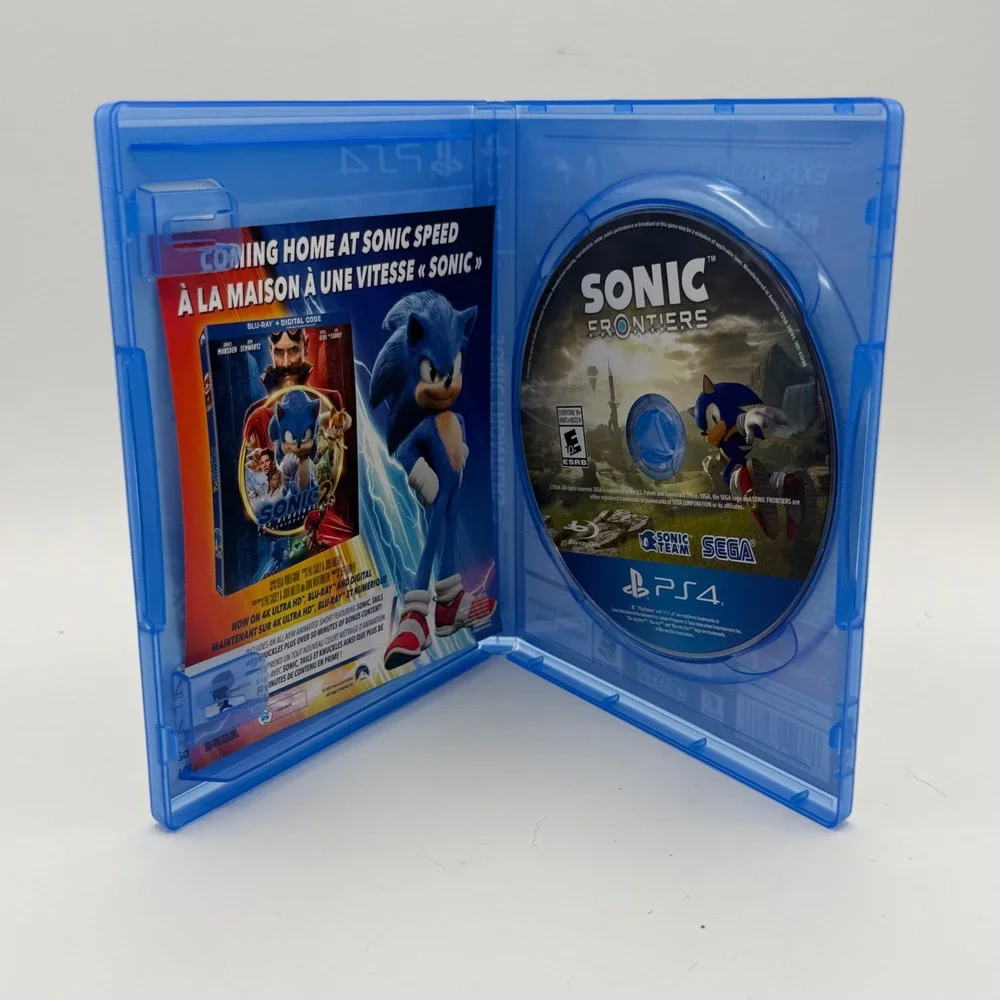 Sega Sonic Frontiers PS4 Standard Edition Blue Excellent Open Zone Adventure